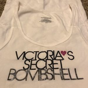 Victoria Secret glitter ribbed tank